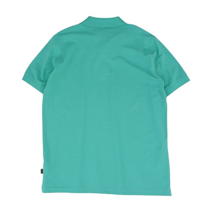 Green Solid Short Sleeve Polo