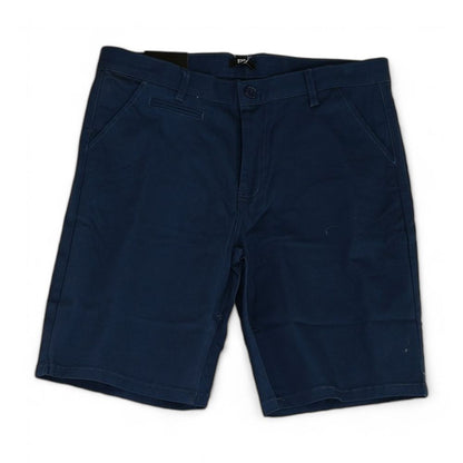 Navy Solid Chino Shorts