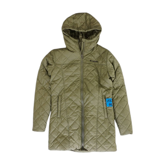 Olive Solid Puffer Coat