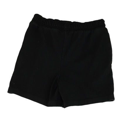 Black Solid Active Shorts