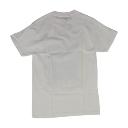 White Solid Graphic/logo T-Shirt