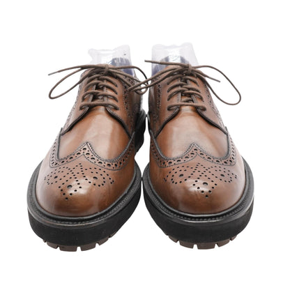 Brown Chunky Sole Leather Brogues Derby