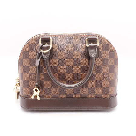 Louis Vuitton Alma BB Damier Ebene Shoulder Bag Brown