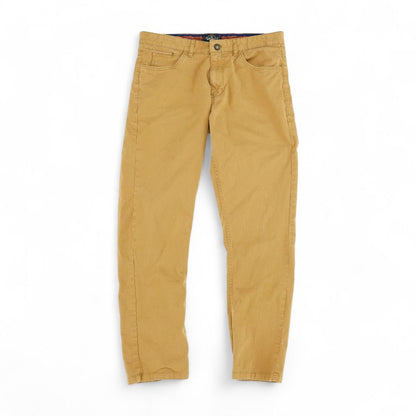 Brown Solid Chino Pants