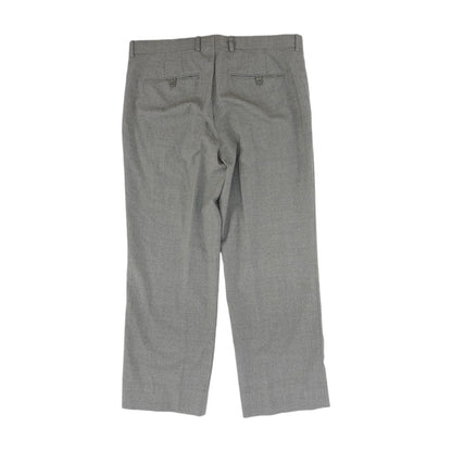 Gray Solid Dress Pants