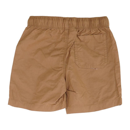 Brown Solid Chino Shorts