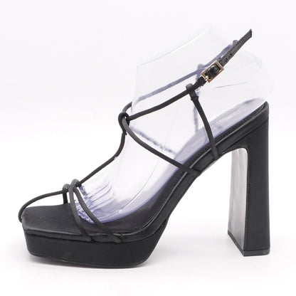 Riga Black Block Heel Heels