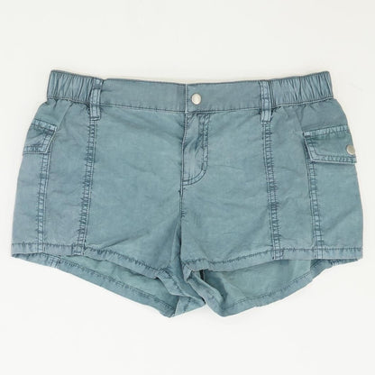 Blue Solid Shorts