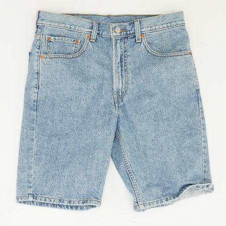 Vintage light blue denim shorts for men