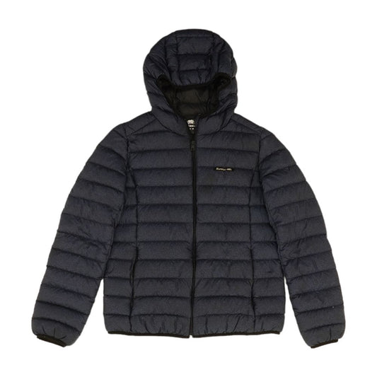 Navy Solid Puffer Jacket