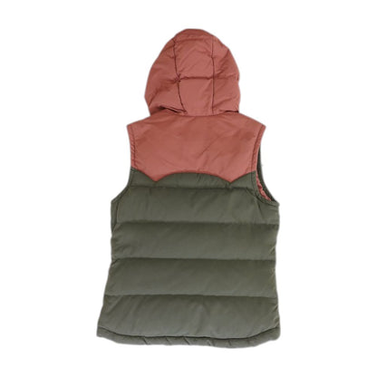 Gray Color Block Puffer Vest