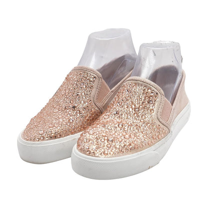 Rose Gold Slip On Athletic Shoes