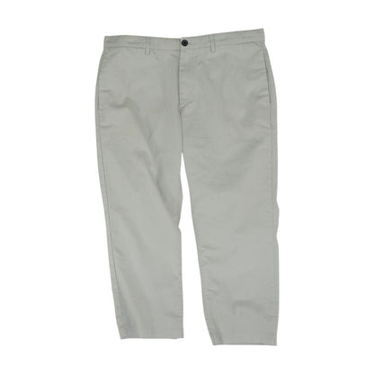 Gray Solid Chino Pants