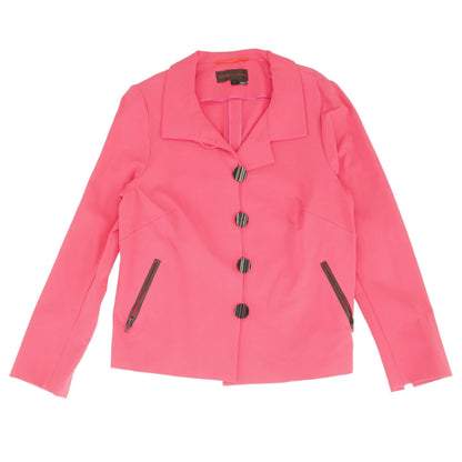 Pink Solid Calysp Blazer