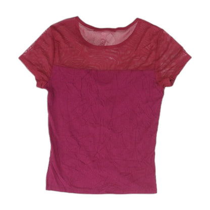 Maroon Solid T-Shirt