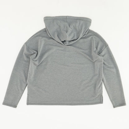 Gray Solid Hoodie