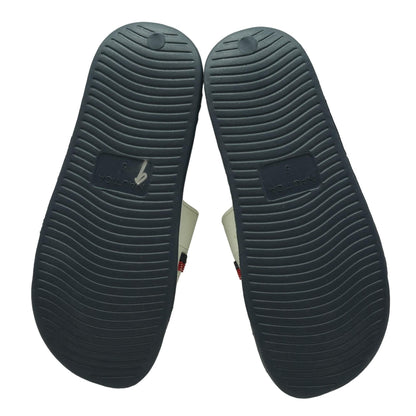 Navy Athletic Slide Shoes