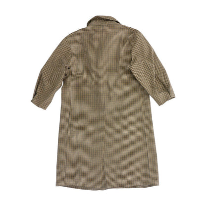 Beige Check Coat