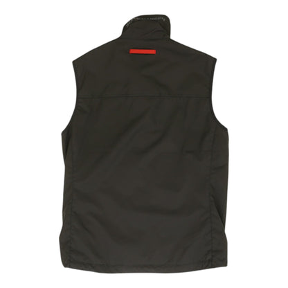 Black Solid Active Vest