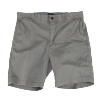 Gray Solid Chino Shorts