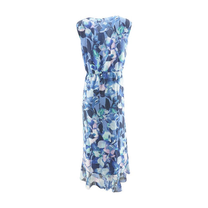 Blue Floral Maxi Dress