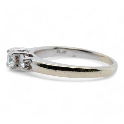 Platinum Three Stone Diamond Engagement Ring