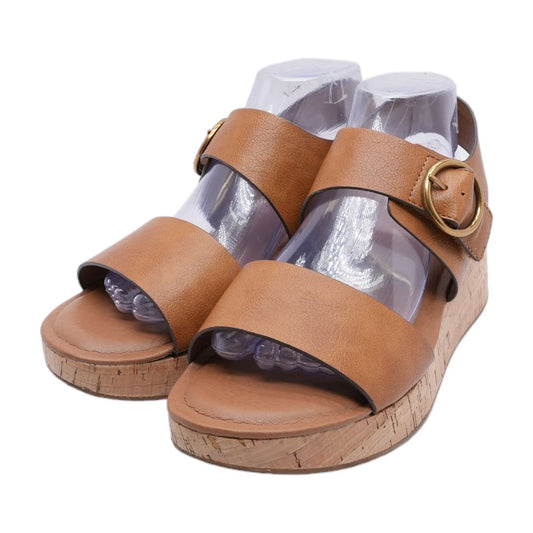 Brown Wedged Sandals