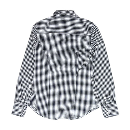 Black Check Button Down