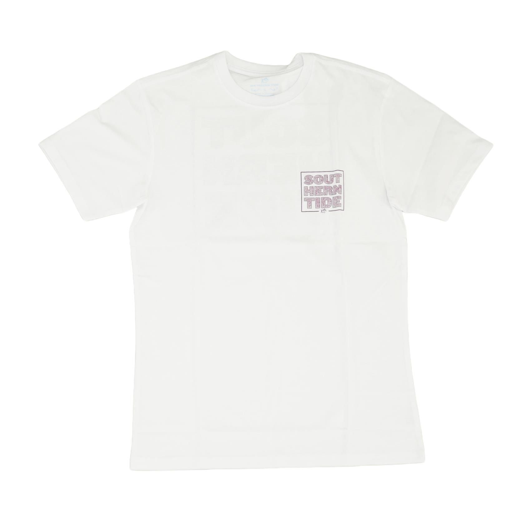 White Solid Graphic/logo T-Shirt – Unclaimed Baggage