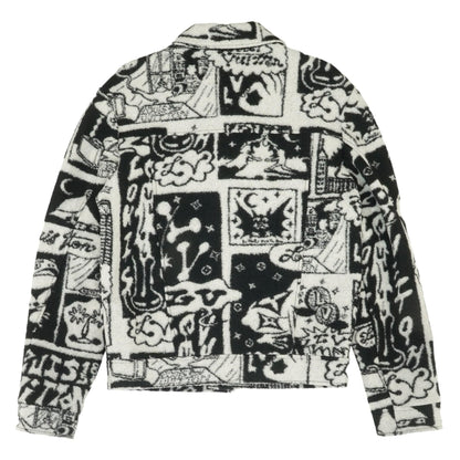 Louis Vuitton Black/White Comics Lightweight Jacket