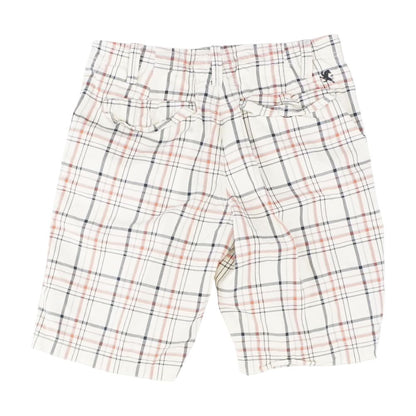 Multi Plaid Chino Shorts