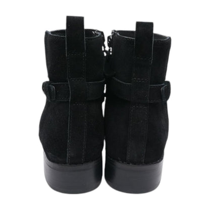 Black Textile Boot Shoes