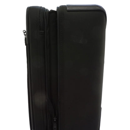 Black Softside International Expandable 4 Wheeled Carry-On