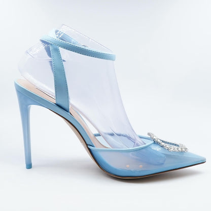 Amory Blue Plastic Stiletto