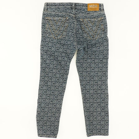 LOUIS VUITTON Denim Pants Jeans 34 Gray Indigo Authentic Women
