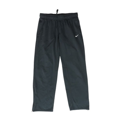 Black Solid Sweatpants Pants