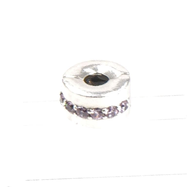 Shining Elegance Clip with Clear CZ, Sterling silver