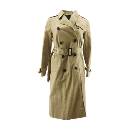 Khaki Solid Topcoat Coat