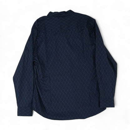 Navy Misc Long Sleeve Button Down