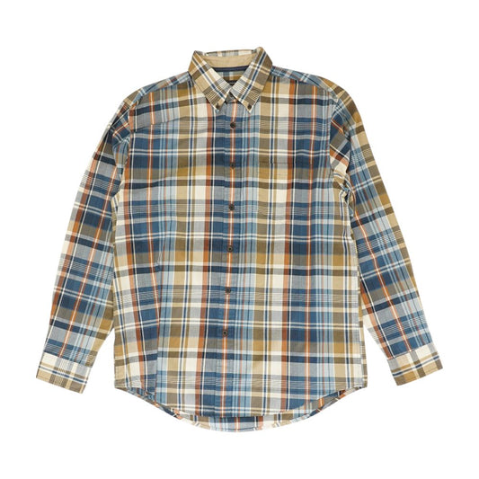 Blue Plaid Long Sleeve Button Down