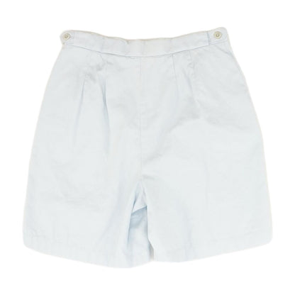 Blue Solid Chino Shorts