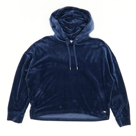 Midnight Blue Velvet Hoodie