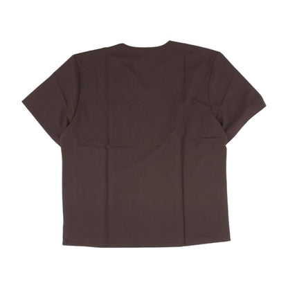 Brown Solid Scrub Top T-Shirt