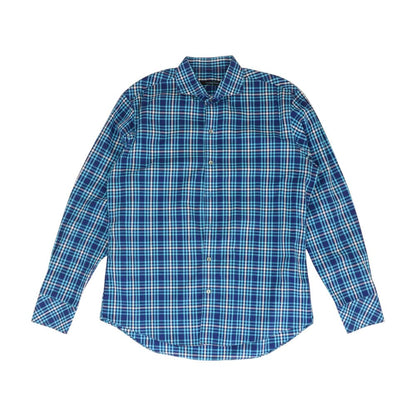 Blue Check Long Sleeve Button Down