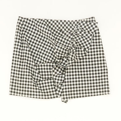 Black Check Mini Skirt