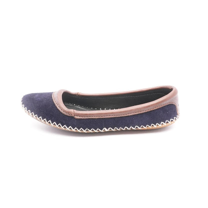 Campadrille Navy Ballet Flat Flats