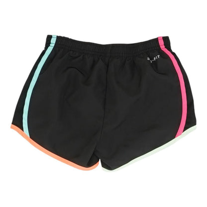 Black Solid Active Shorts