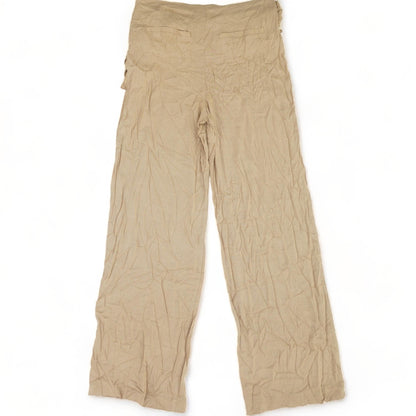 Brown Solid Pants