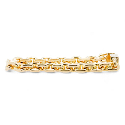 18K Gold Cable Link Chain Bracelet