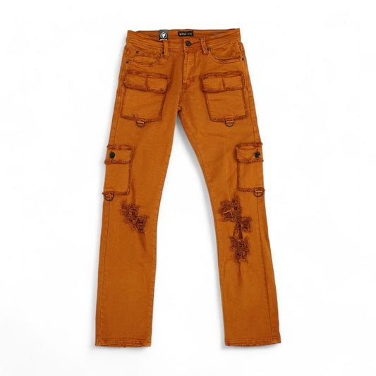 Rust Solid Slim Jeans